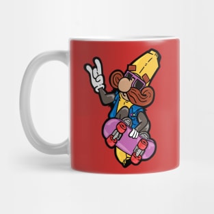 Banana Skateboarder Mug